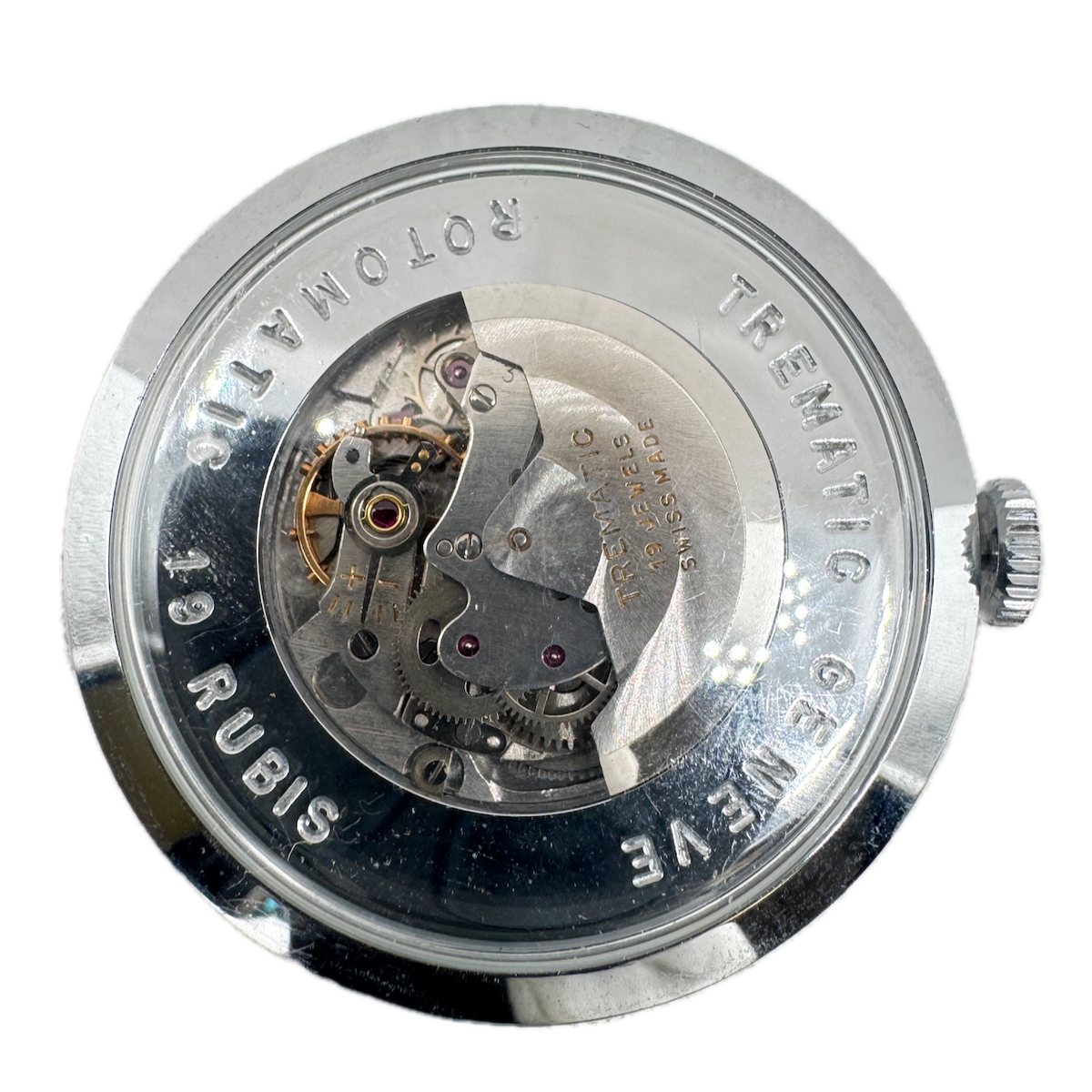 Vintage Trematic Display 19 Jewel Automatic Men's Wristwatch Movement 30313