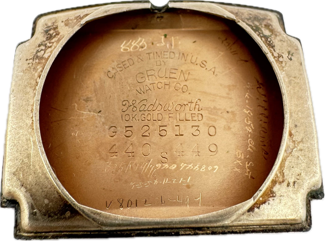 Vintage Gruen 440 S 449 Curvex 17 Jewel Men's Mechanical