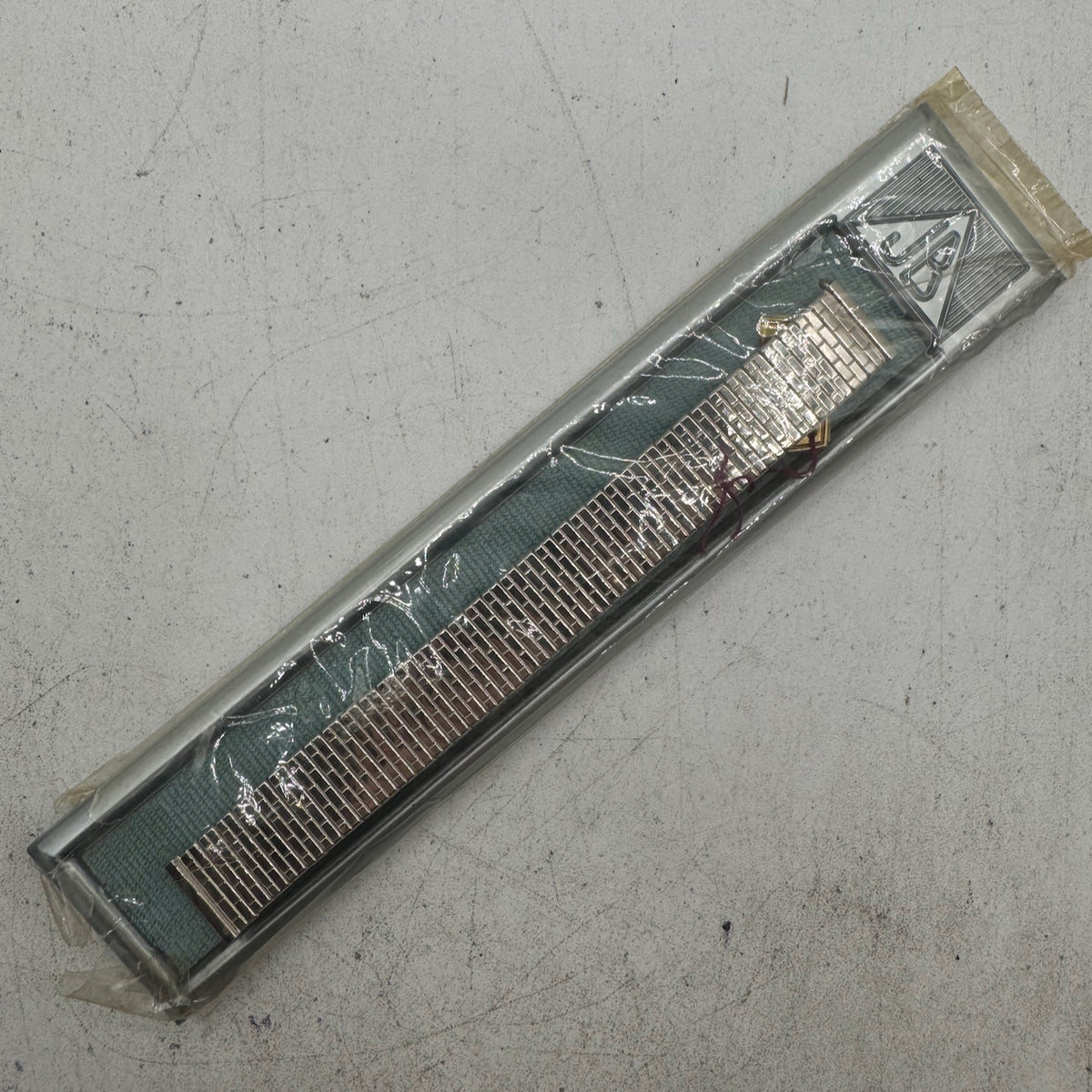 Vintage 15mm Speidel Men's Wristwatch Bracelet Steel Stretch Brick Style NOS