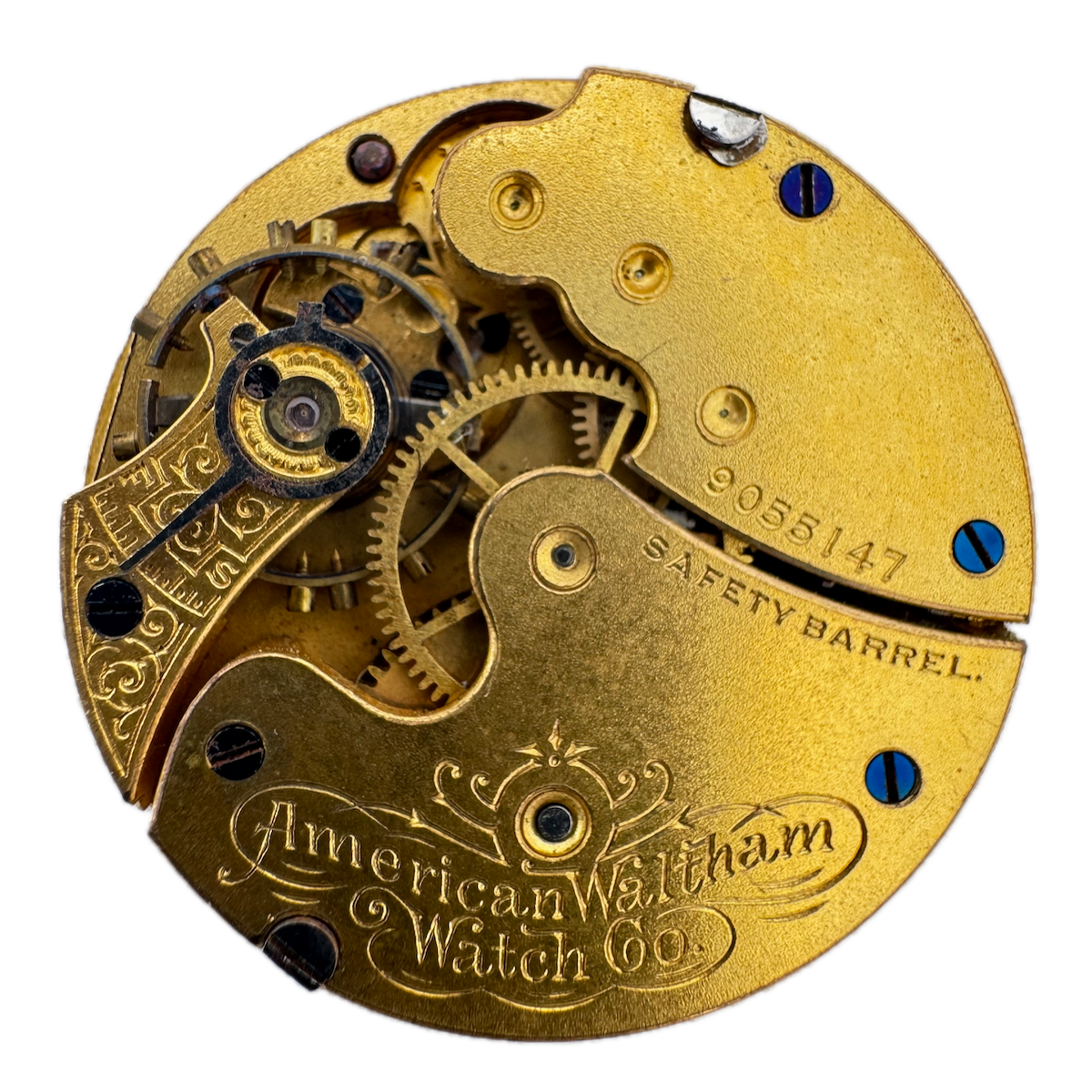 Antique 0s 1899 Waltham 15j Mechanical Hunter Pocket Watch Movement Seaside USA