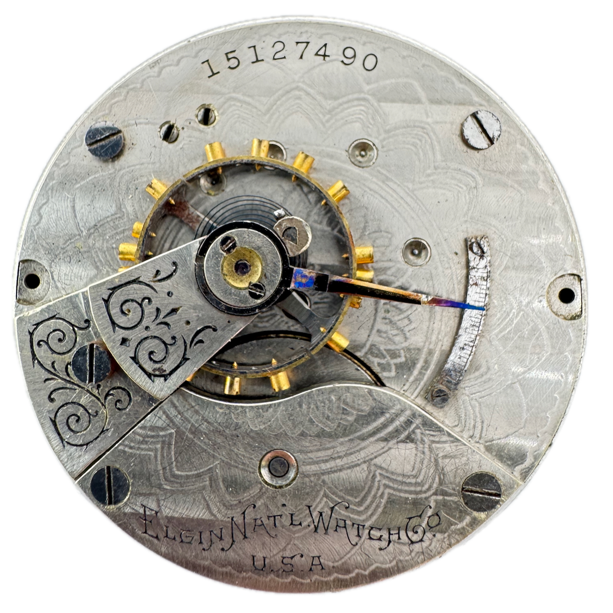 Antique 18s 1911 Elgin 7 Jewel Mechanical Hunter Pocket Watch Movement 287 USA