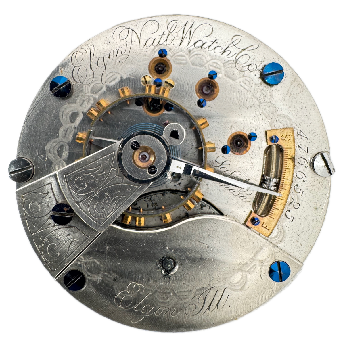 Antique 18s 1893 Elgin 17 Jewel Mechanical Hunter Pocket Watch Movement 103 USA
