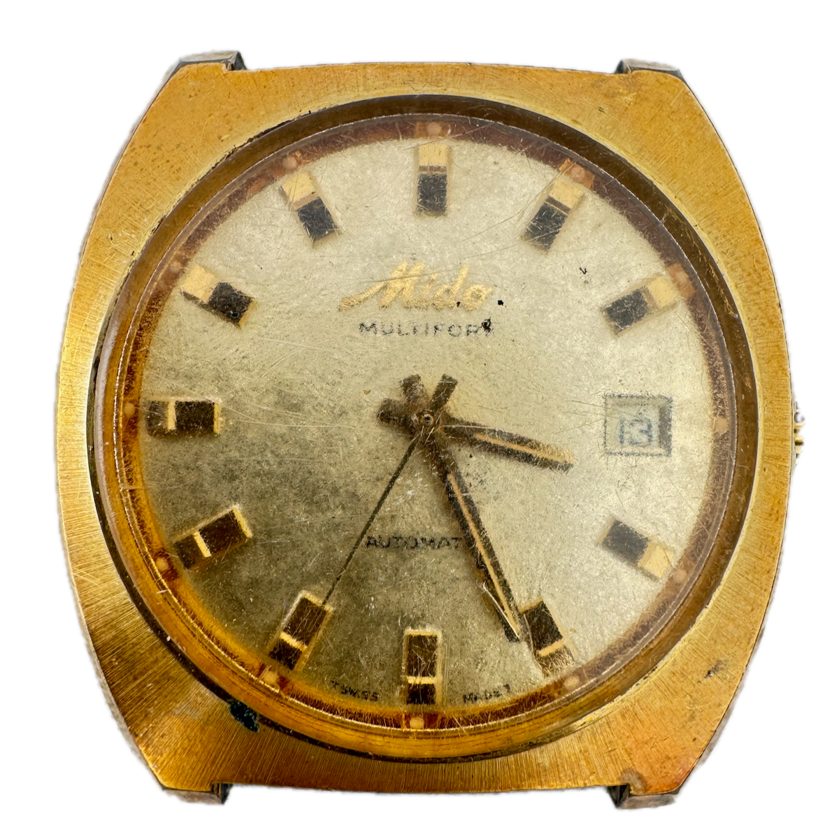 Vintage 36mm Mido 1019 Multifort 17 Jewel Men's Automatic Wristwatch Swiss