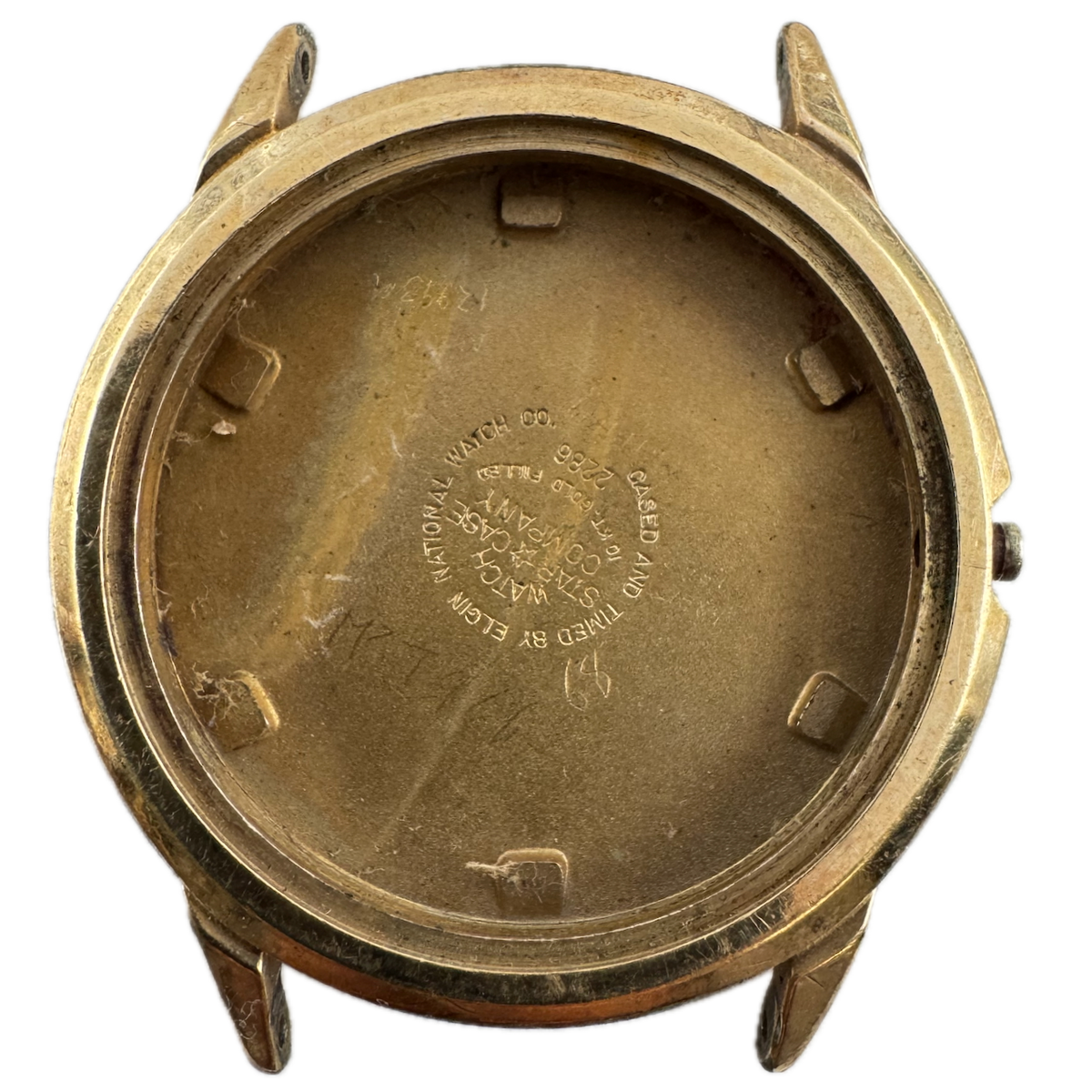 Vintage Elgin 2286 Railroad Men's Wristwatch Case 35.5mm 10k Gold FilledUSA