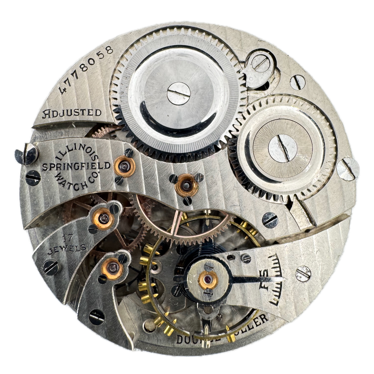 Antique 12s 1926 Illinois 17 Jewel Mechanical Pocket Watch Movement 405 USA
