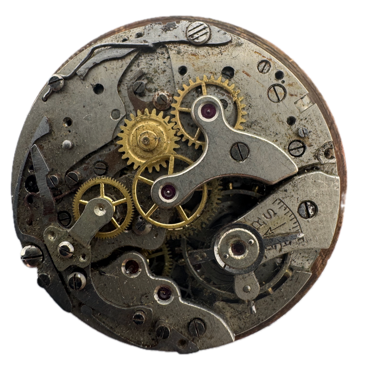 Antique 34.5mm Chronographe Suisse Mechanical Men's Movement Landeron Swiss