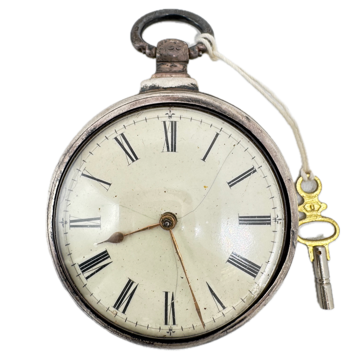 Antique 18s Joseph Bellamy, Grimsby Pair Case Key Wind Open Face Pocket Watch