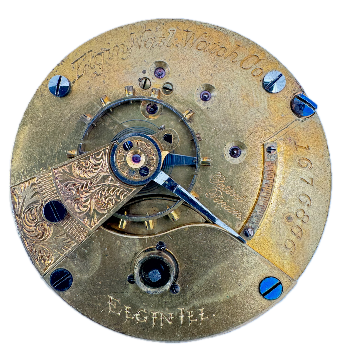 Antique 18s 1885 Elgin 11 Jewel Key Wind Pocket Watch Movement 13 USA