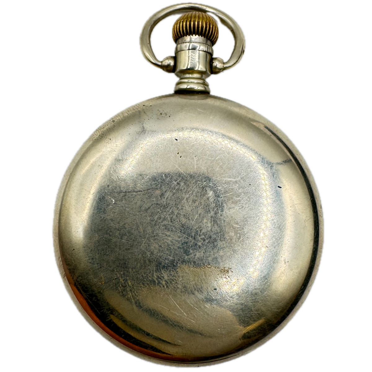 Antique 18s Star Watch Co. Swingout Open Face Pocket Watch Case Nickel USA