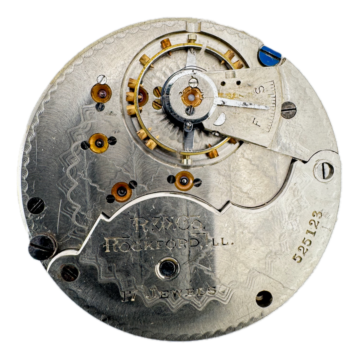 Antique 18s 1898 Rockford 17 Jewel Mechanical Pocket Watch Movement 935 USA