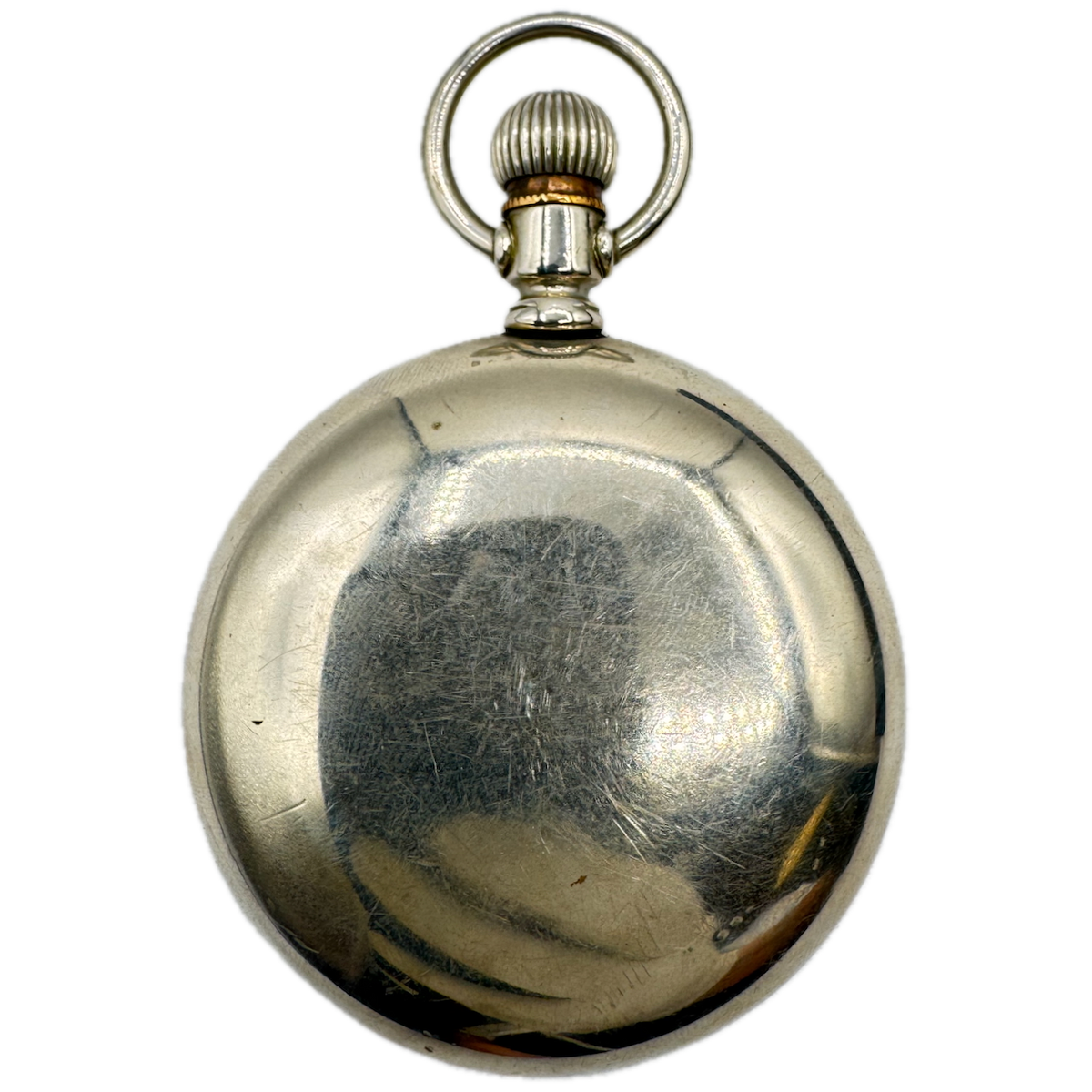 Antique 18s Keystone Swingout Coin Edge Open Face Pocket Watch Case Silveroid