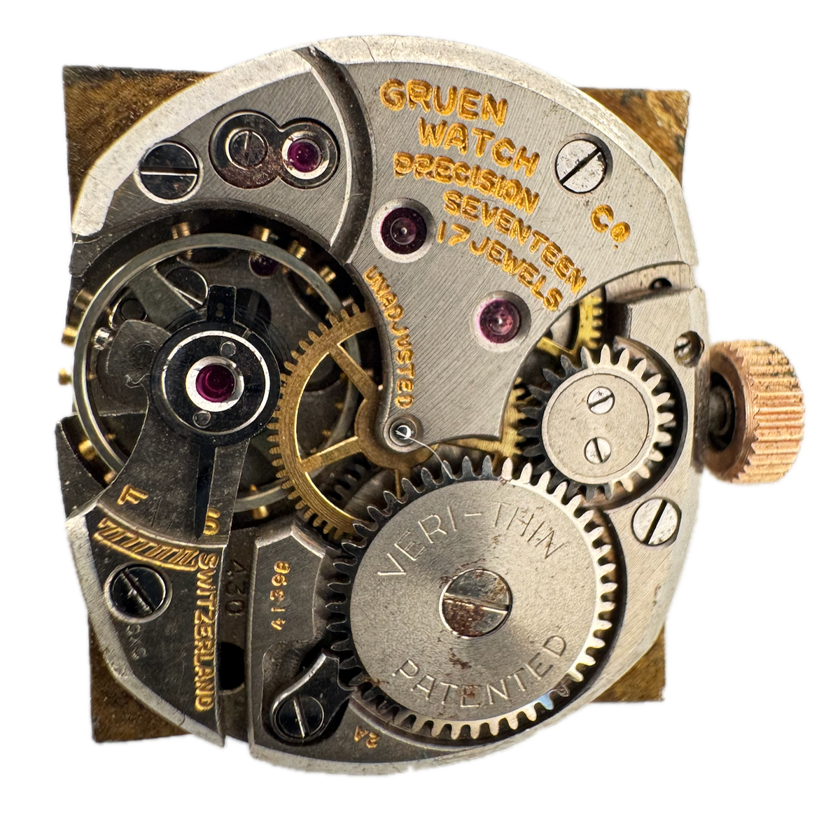Vintage 19mm Gruen Veri-Thin Precision 430 Mechanical Wristwatch Movement Swiss