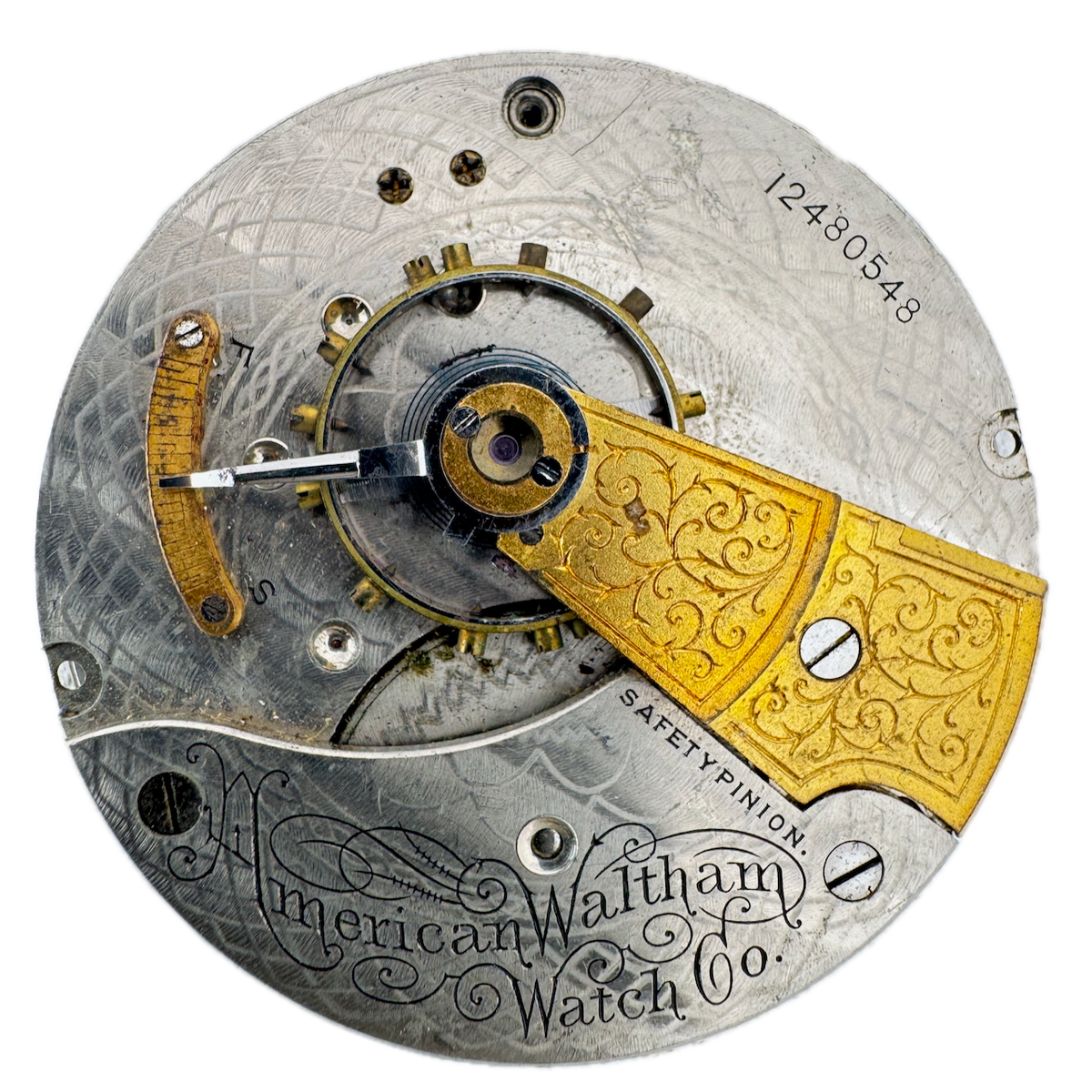 Antique 18s 1903 Waltham 7 Jewel Mechanical Pocket Watch Movement 18 USA