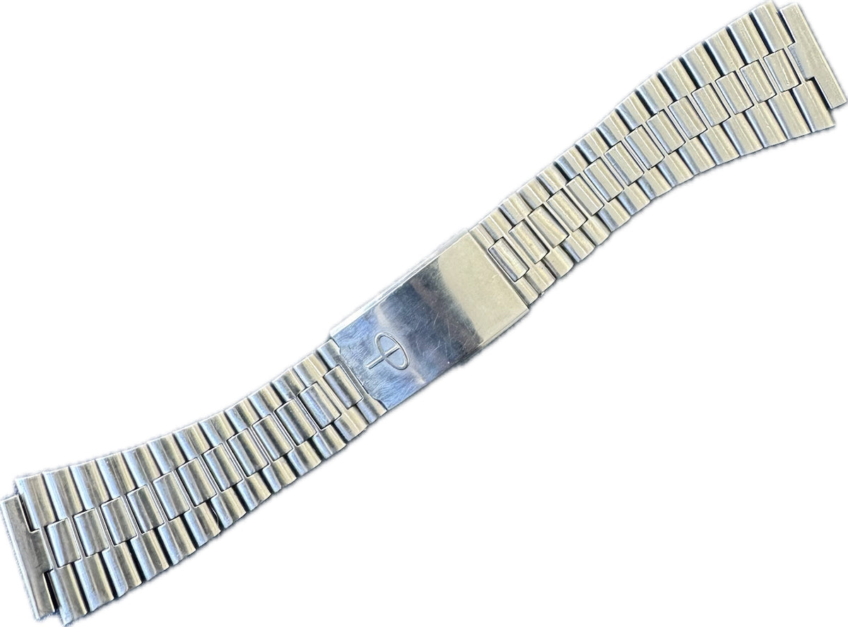 Vintage 20mm Baylor Men's Wristwatch Bracelet Stainless Steel Deployment