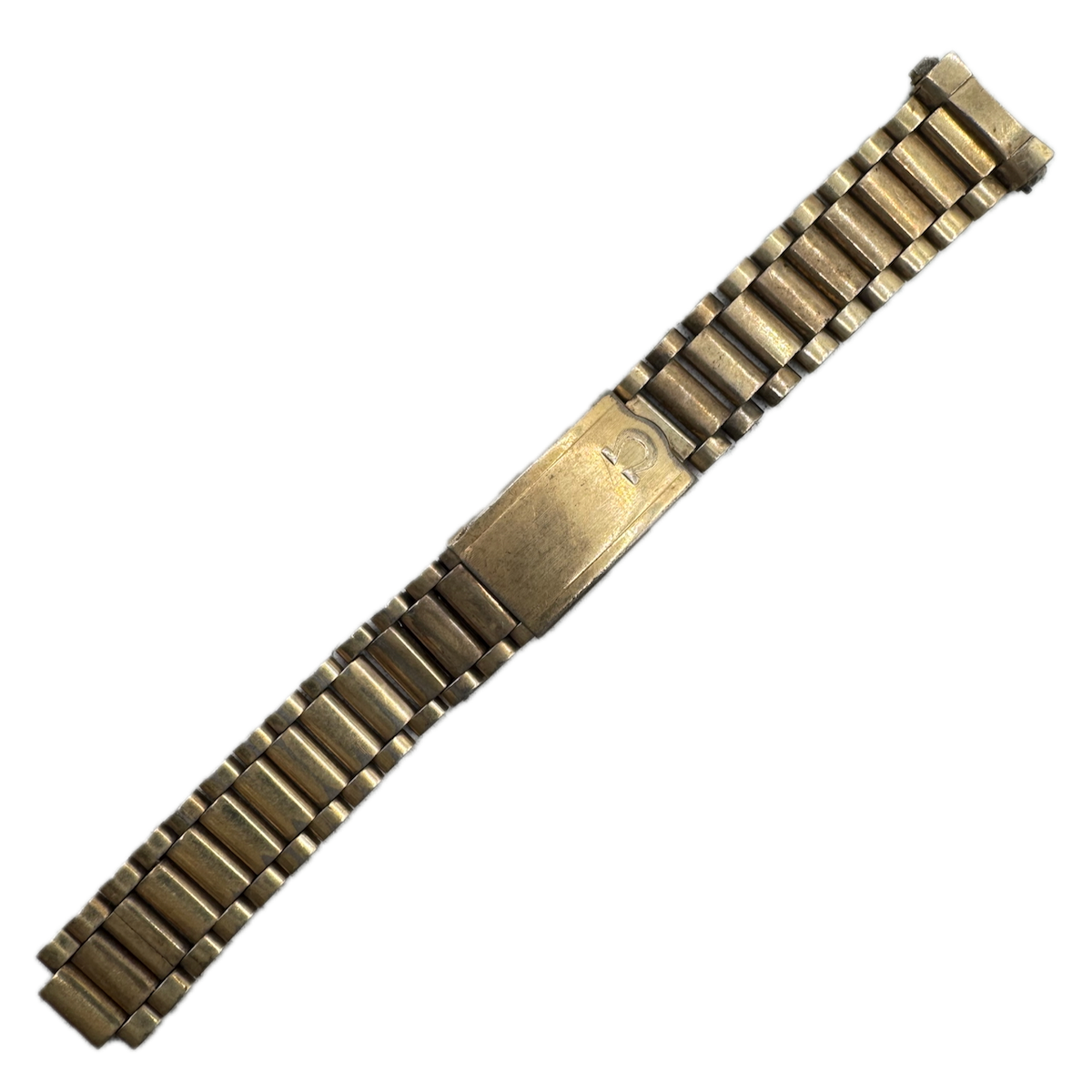 Vintage 19mm Omega Men's Wristwatch Bracelet 14k GF Deployant Clasp Swiss