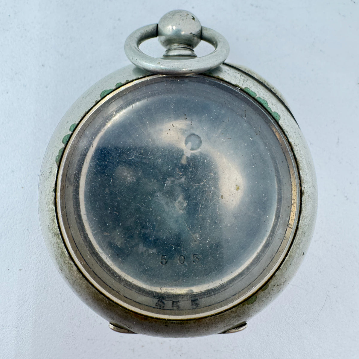 Antique 18s Unbranded 3 Ounce Open Face Pocket Watch Case for Key SilverideUSA