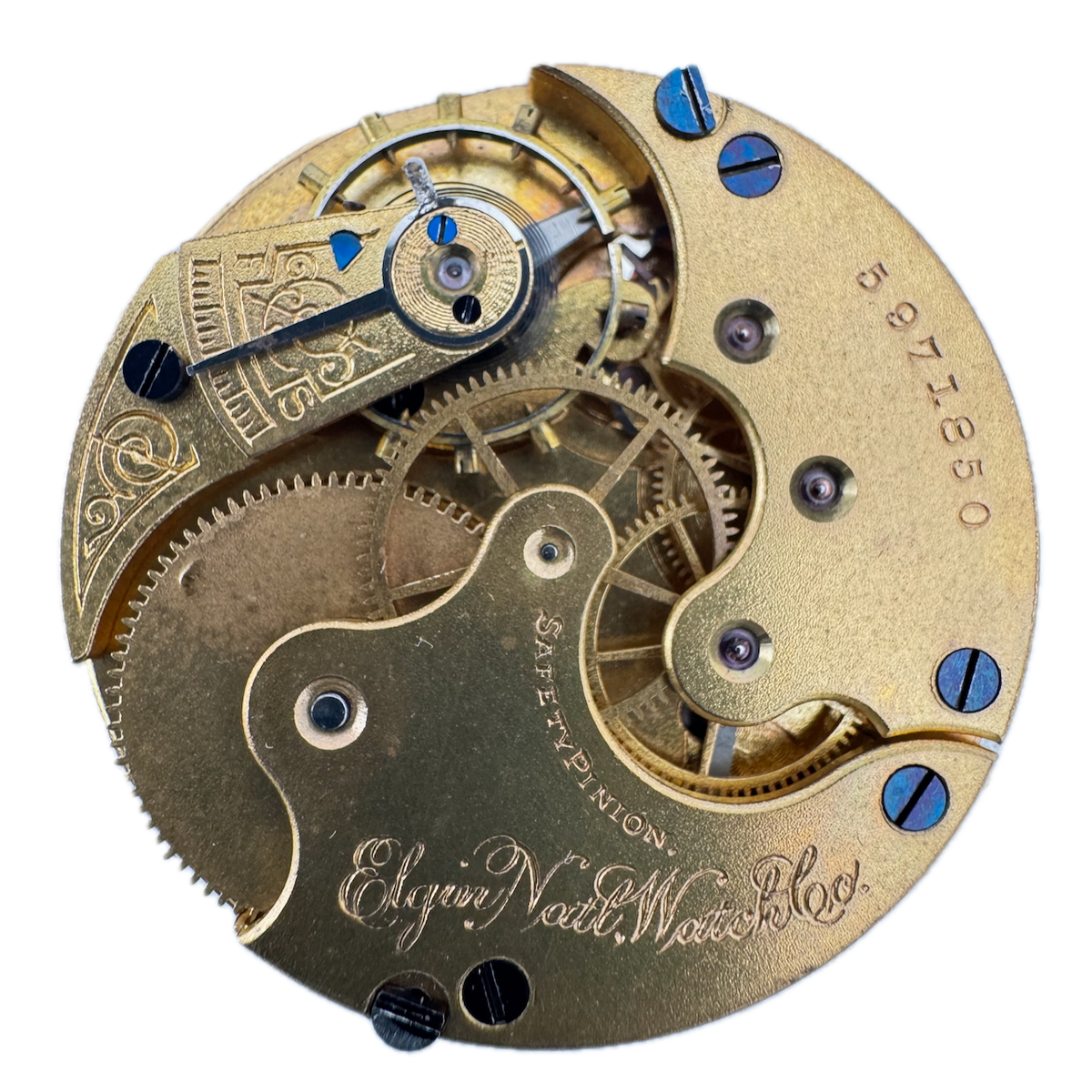 Antique 6s 1895 Elgin 11 Jewel Mechanical Hunter Pocket Watch Movement 118 USA