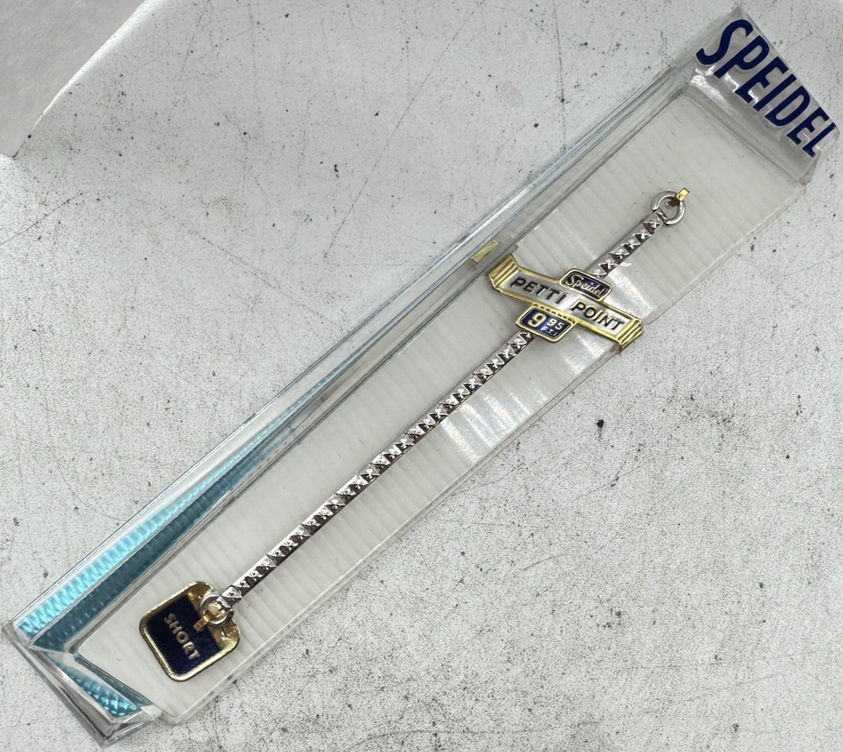 Vintage 7mm Speidel Ladies Wristwatch Band Steel & 10k White GF Petti Point USA