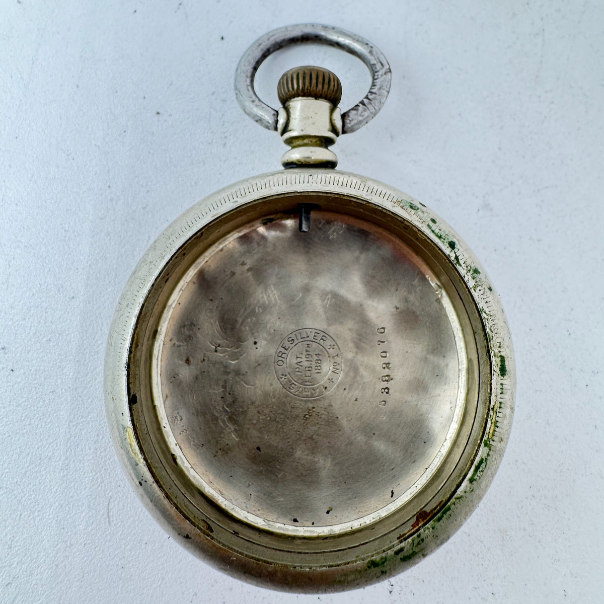 Antique 18 Size Fahys Open Face Pocket Watch Case OresilverCoin Edge #3 USA