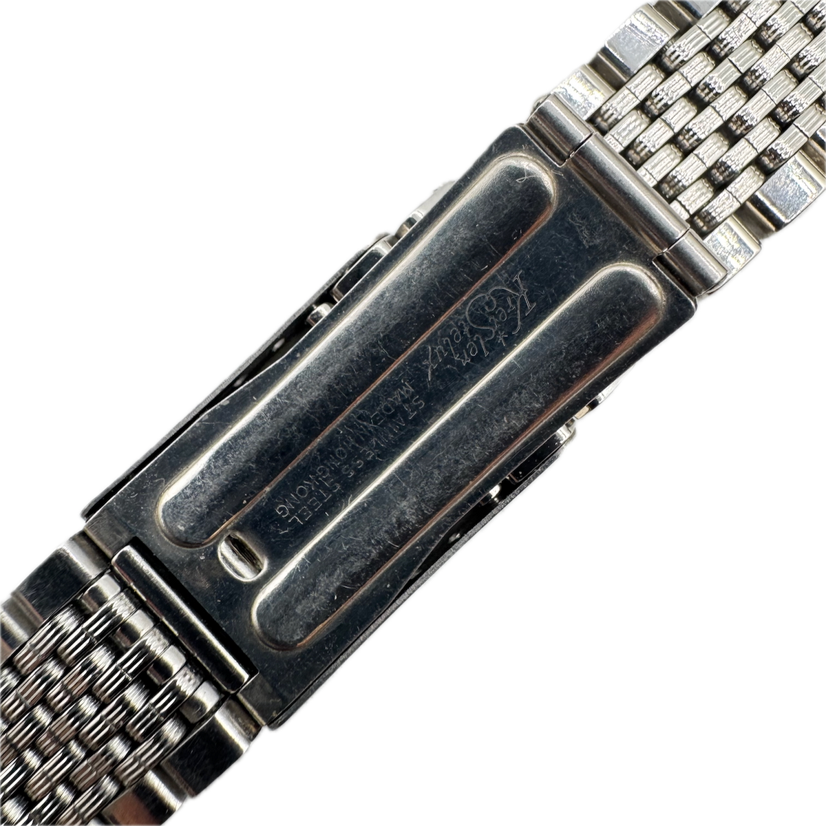 Vintage 21mm Kreisler Men's Wristwatch Bracelet Steel Linen Beads