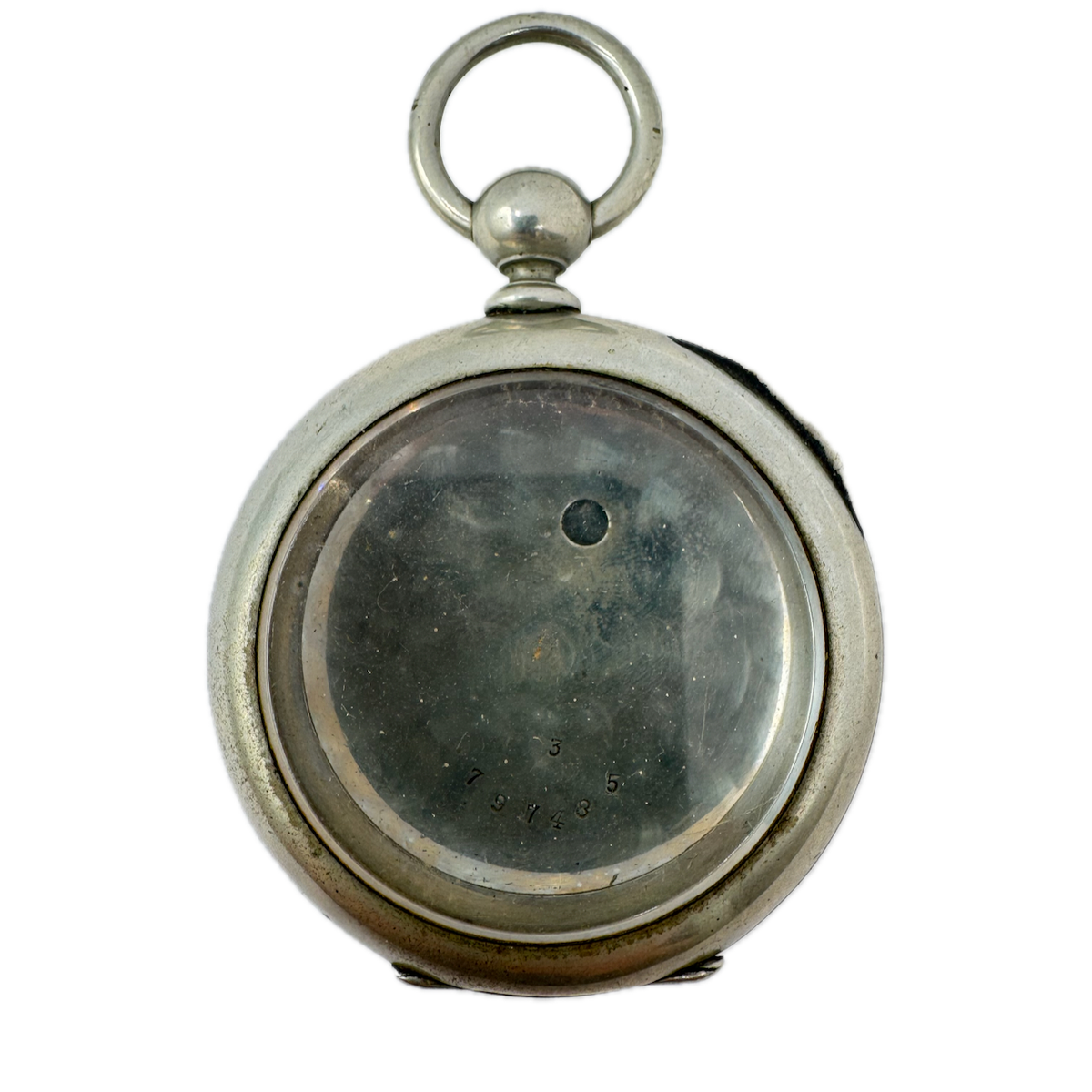 Antique 18s Dueber Open Face Pocket Watch Case for Key Wind Silverine #6 USA