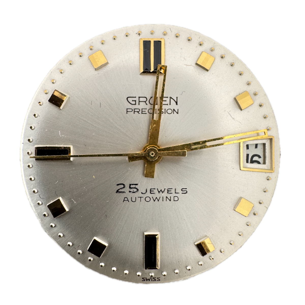 Vintage Gruen Precision 25j Automatic Men's Wristwatch Movement 712CA Swiss