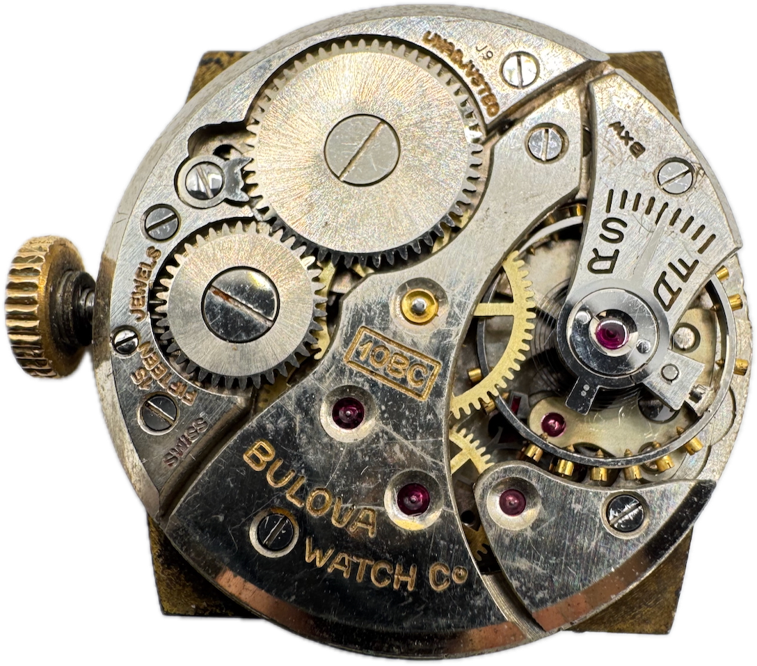 Vintage 23.5mm Bulova Small Seconds Mechanical Men's Wristwatch Movement 10BC