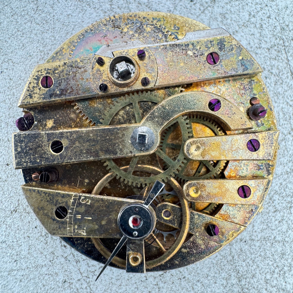 Antique 36mm Unbranded Roman Numeral Key Wind Pocket Watch Movement Swiss