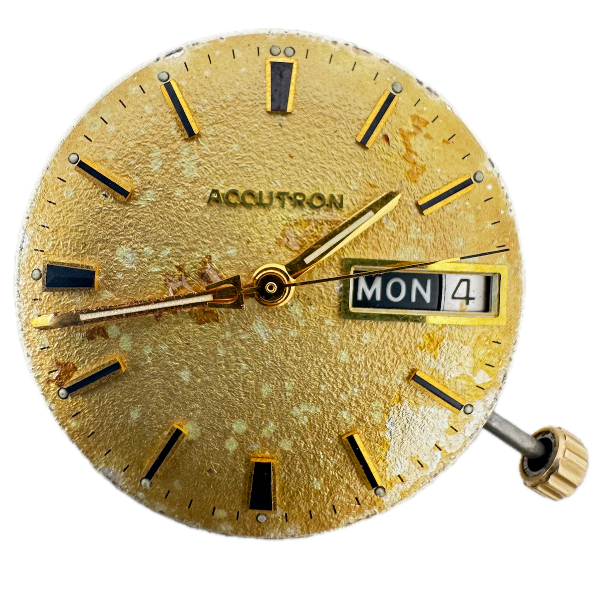 Vintage Accutron Day/Date Tuning Fork Men's Wristwatch Movement 2182 USA