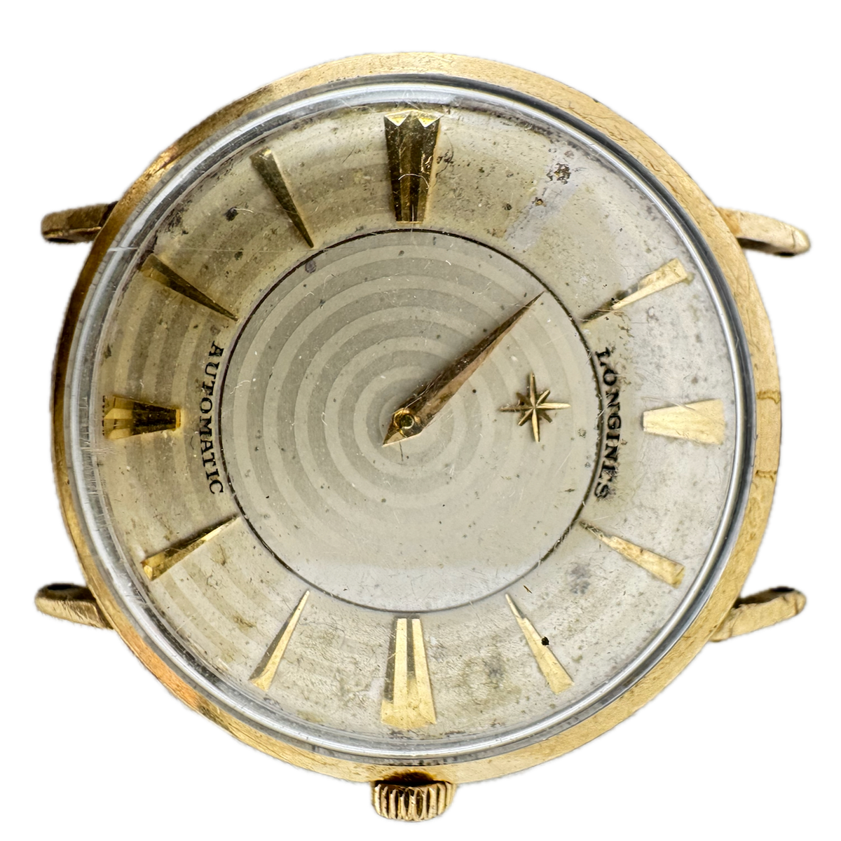 Vintage 33mm Longines Mystery Dial Men's Automatic Wristwatch Swiss 10k GF