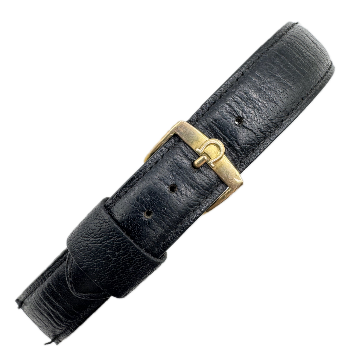 Vintage 18mm Omega Men's Wristwatch Band Calf Skin Leather Strap Swiss