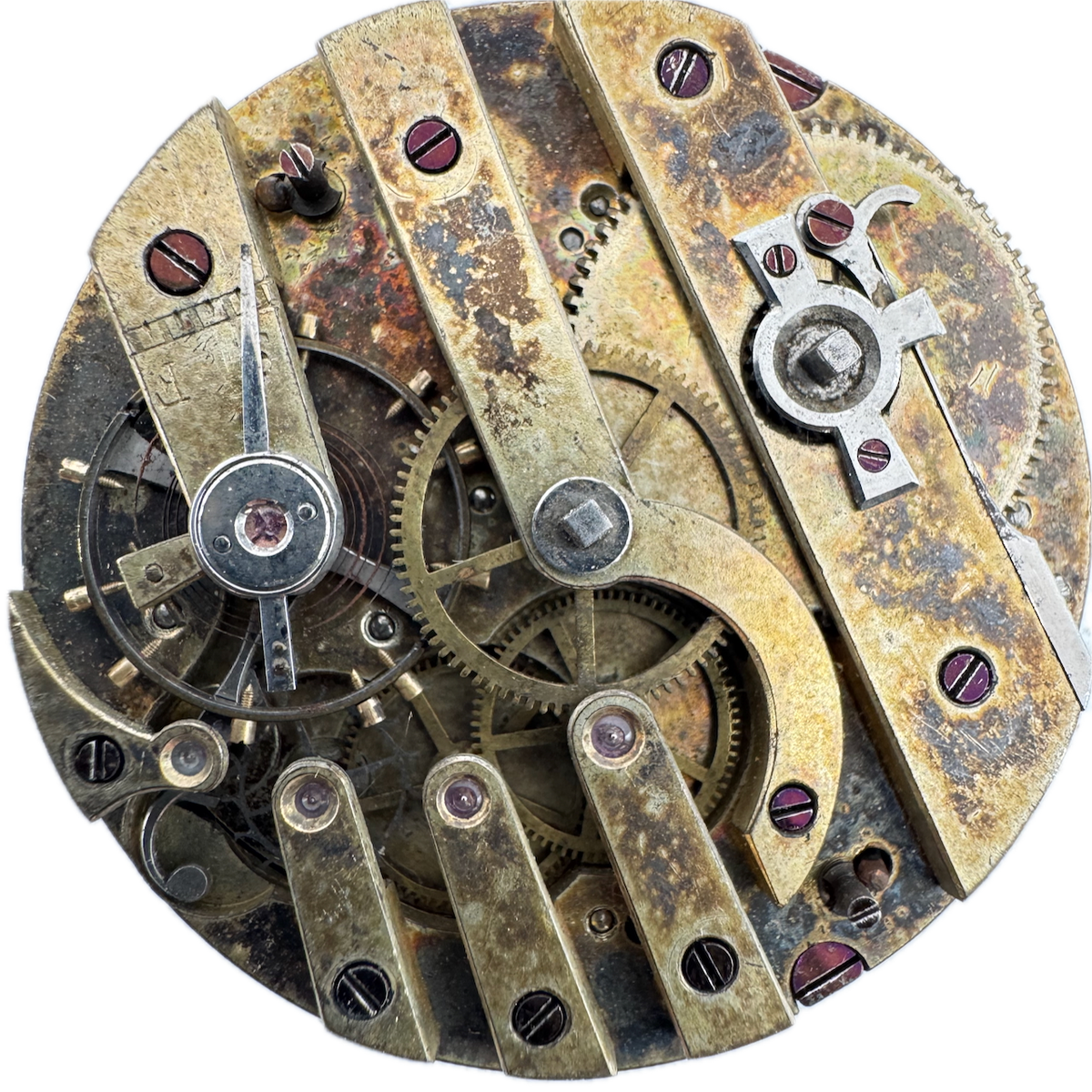 Antique 38.5mm Unbranded Key Wind Cylinder Escapement Pocket Watch Movement