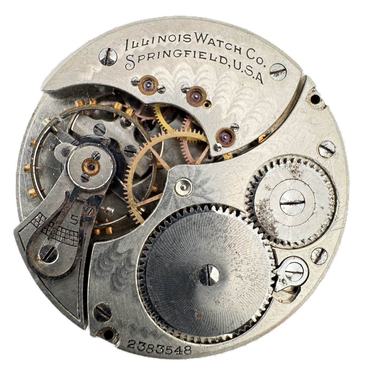 Antique 16s 1911 Illinois 11 Jewel Mechanical Hunter Pocket Watch Movement 601