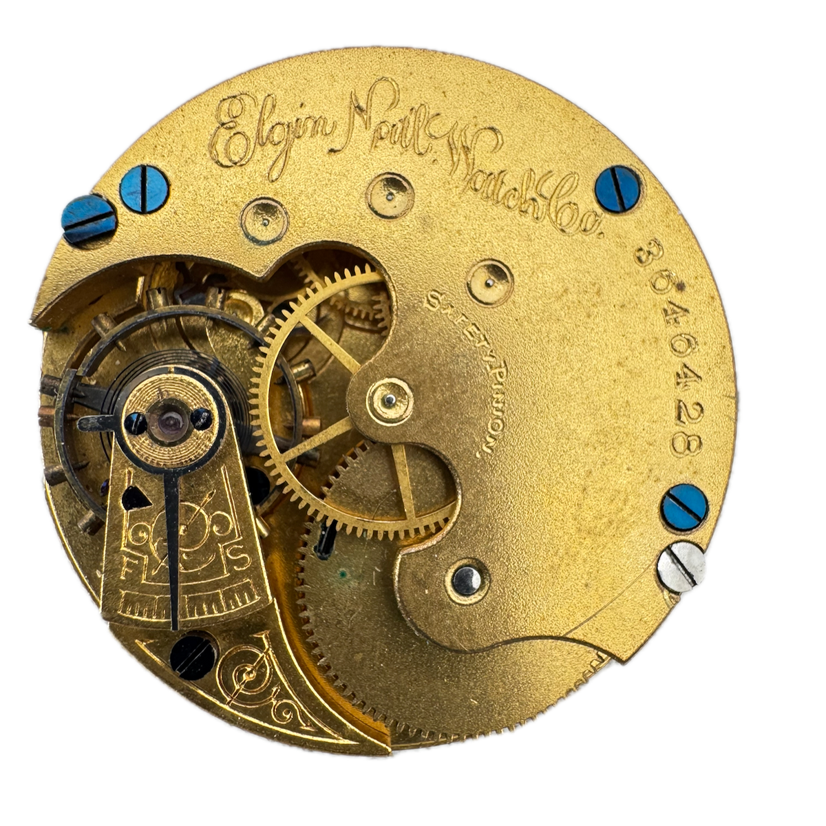 Antique 6s 1890 Elgin 7j Mechanical Hunter Pocket Watch Movement 95 USA