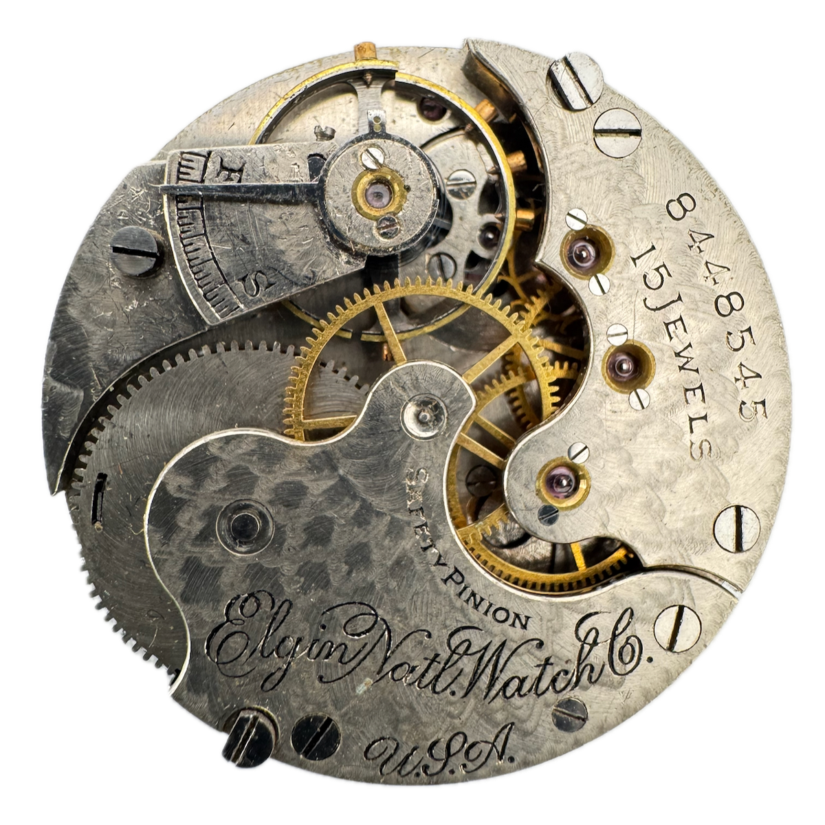 Antique 0s 1900 Elgin 15 Jewels Mechanical Hunter Pocket Watch Movement 223 USA