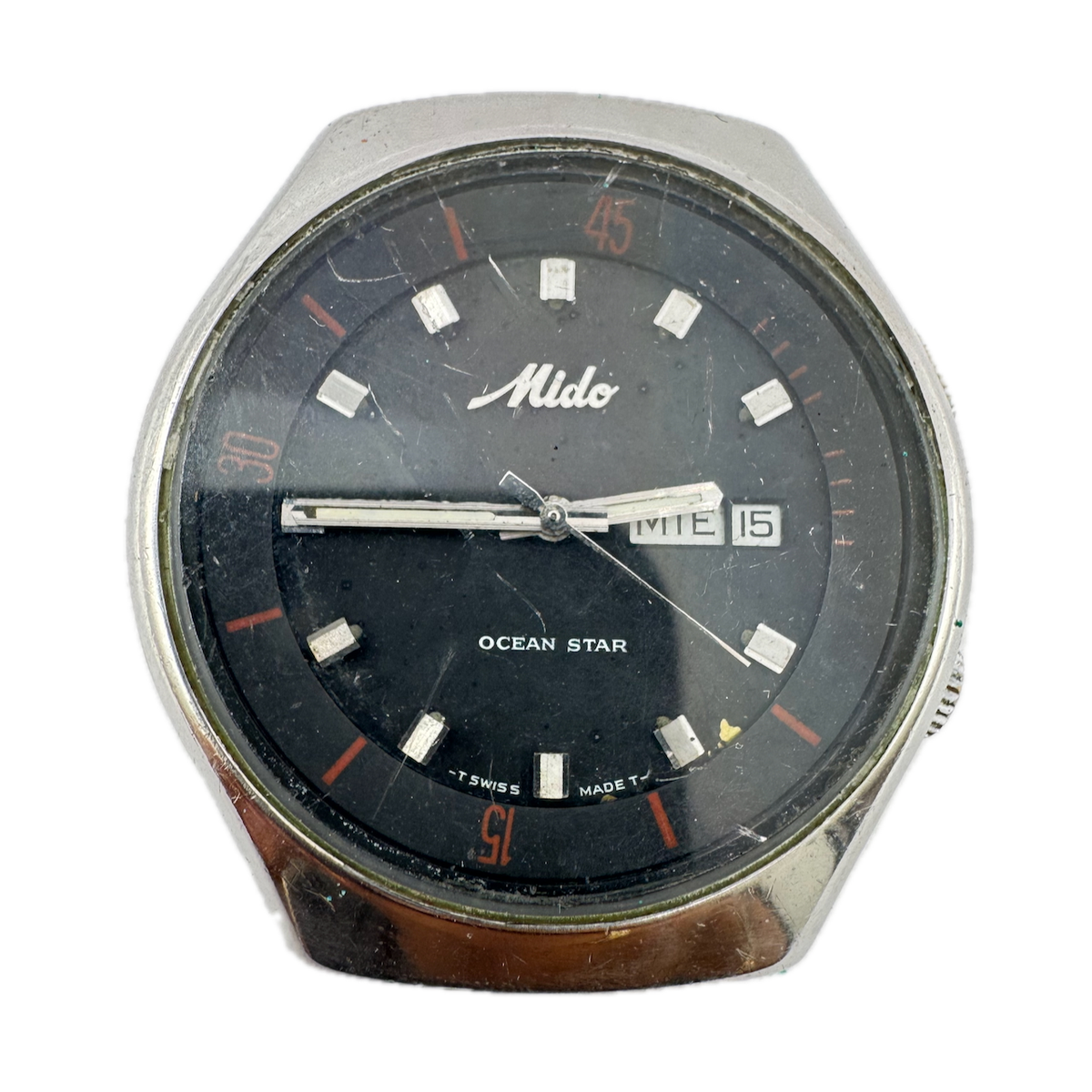 Vintage 40mm Mido Ocean Star Compressor Men's Automatic Wristwatch 2790-1