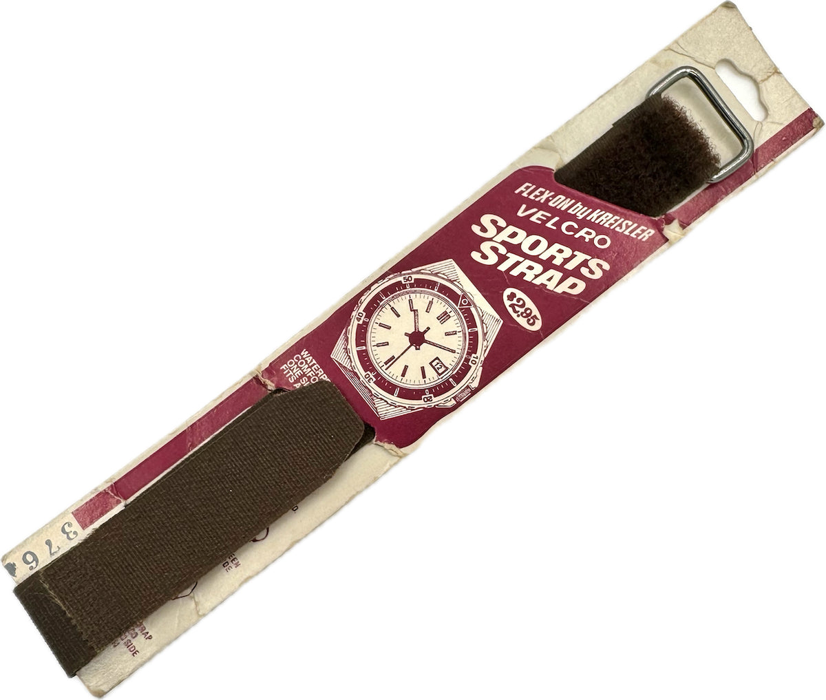 Vintage 21mm Flex-On by Kreisler Men's Wristwatch Band Velcro Sports Strap