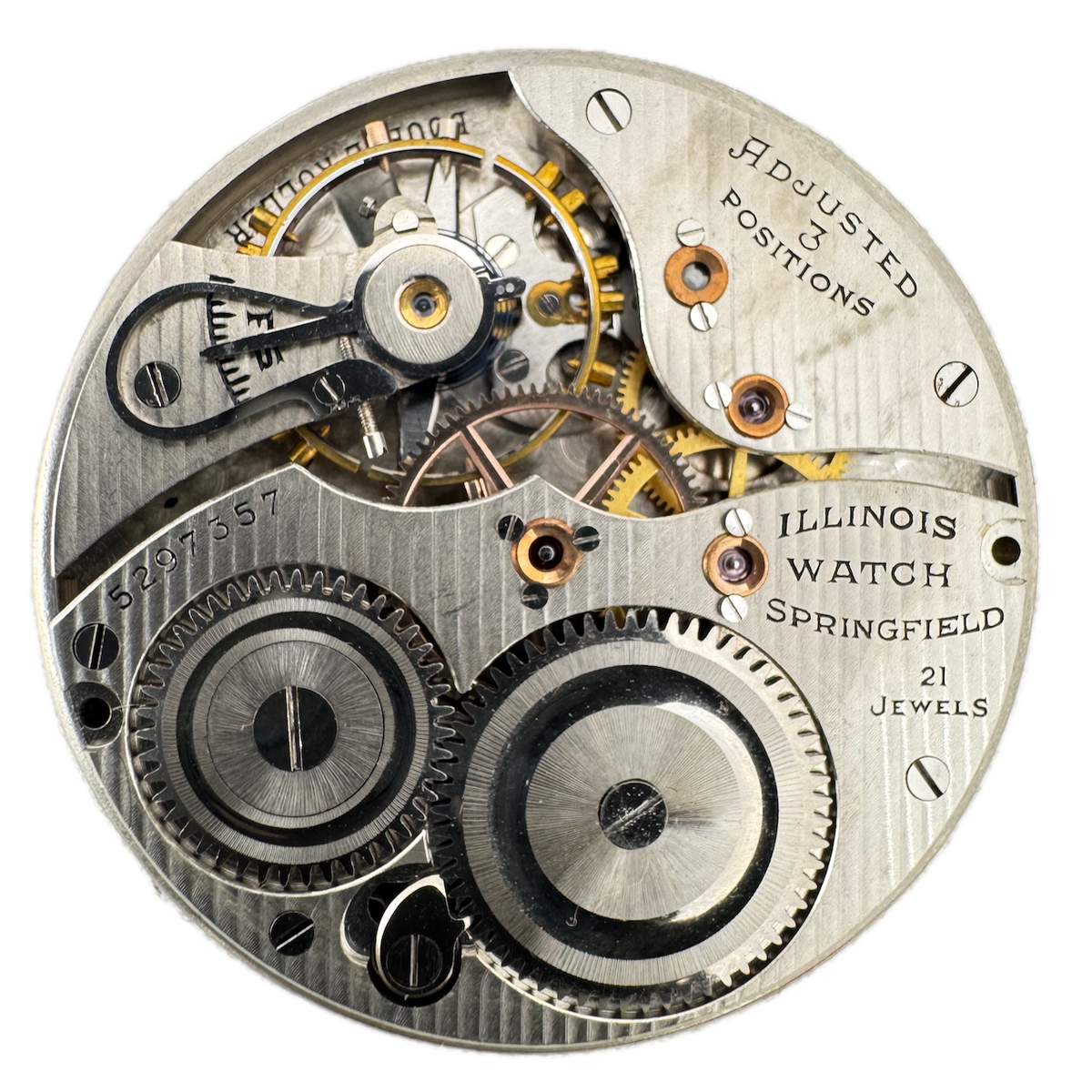 Vintage 12s 1929 Illinois 21 Jewel Mechanical Pocket Watch Movement 279 USA