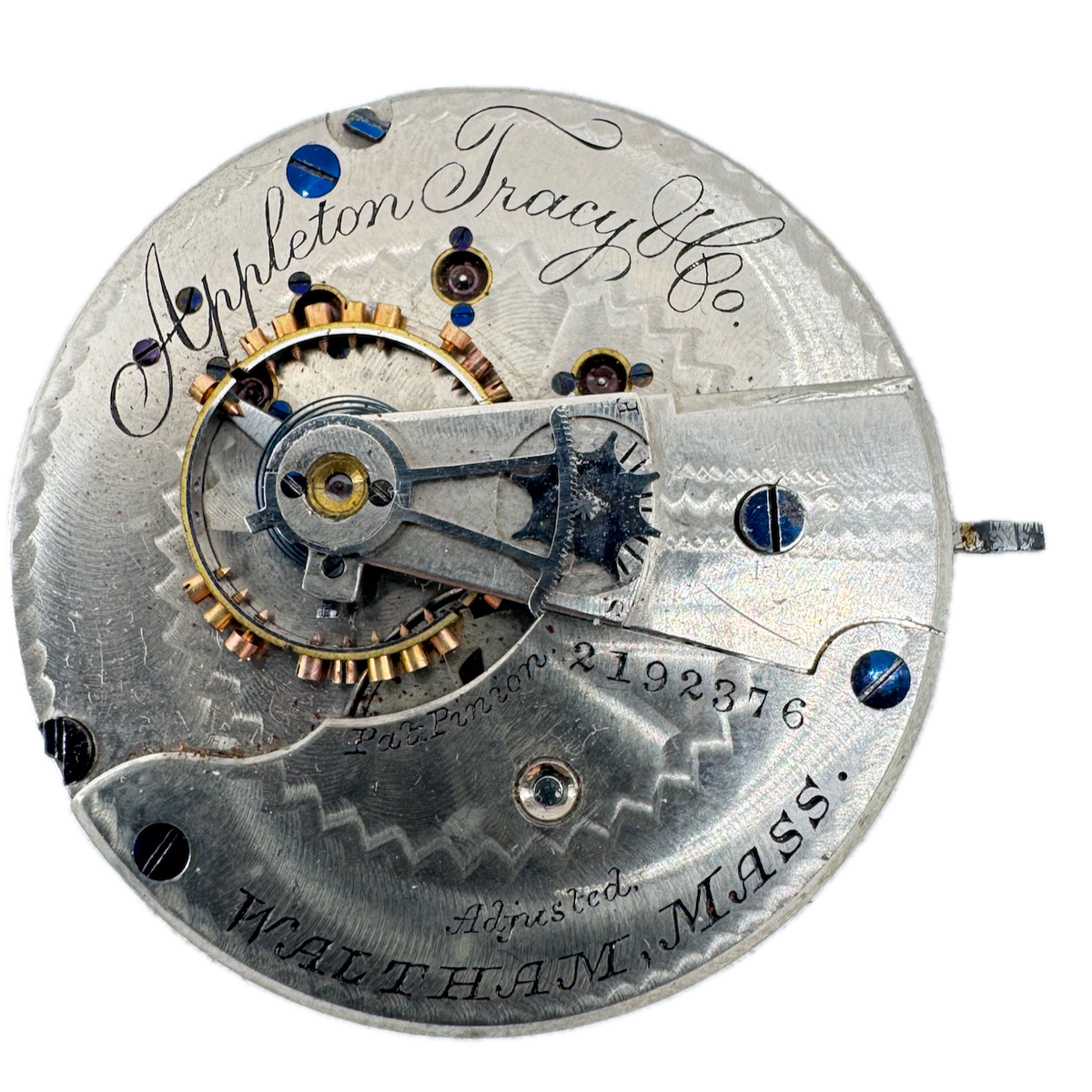 Antique 18s 1884 Appleton Tracy Co 15J Mechanical Hunter Pocket Watch Movement