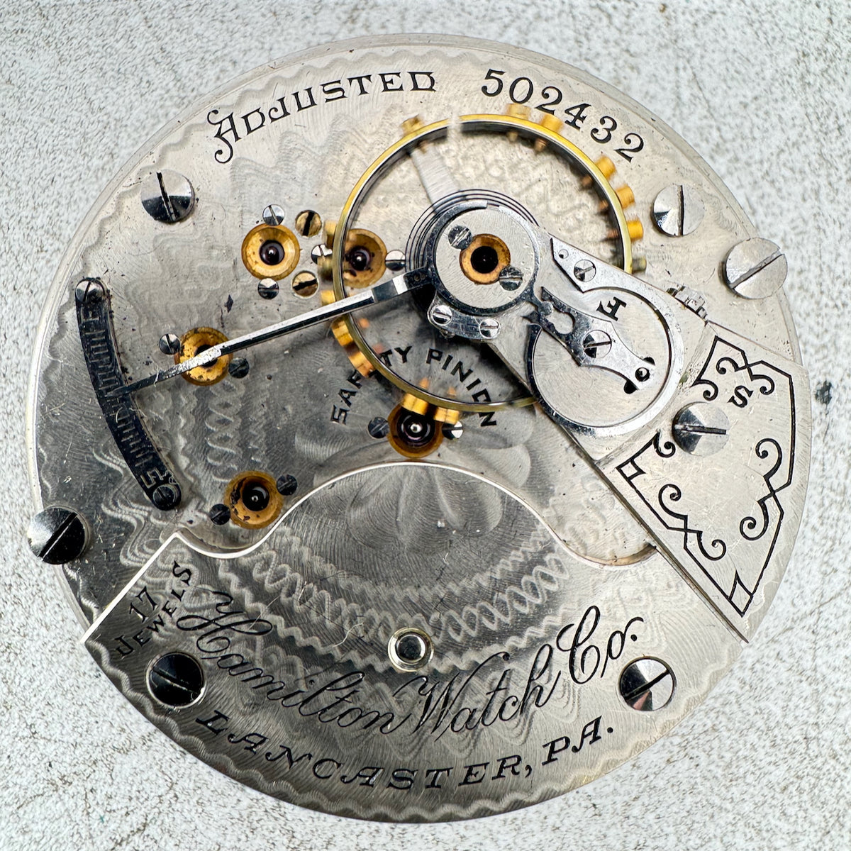 Antique 18s 1906 Hamilton 17 Jewel Mechanical Pocket Watch Movement 926 USA