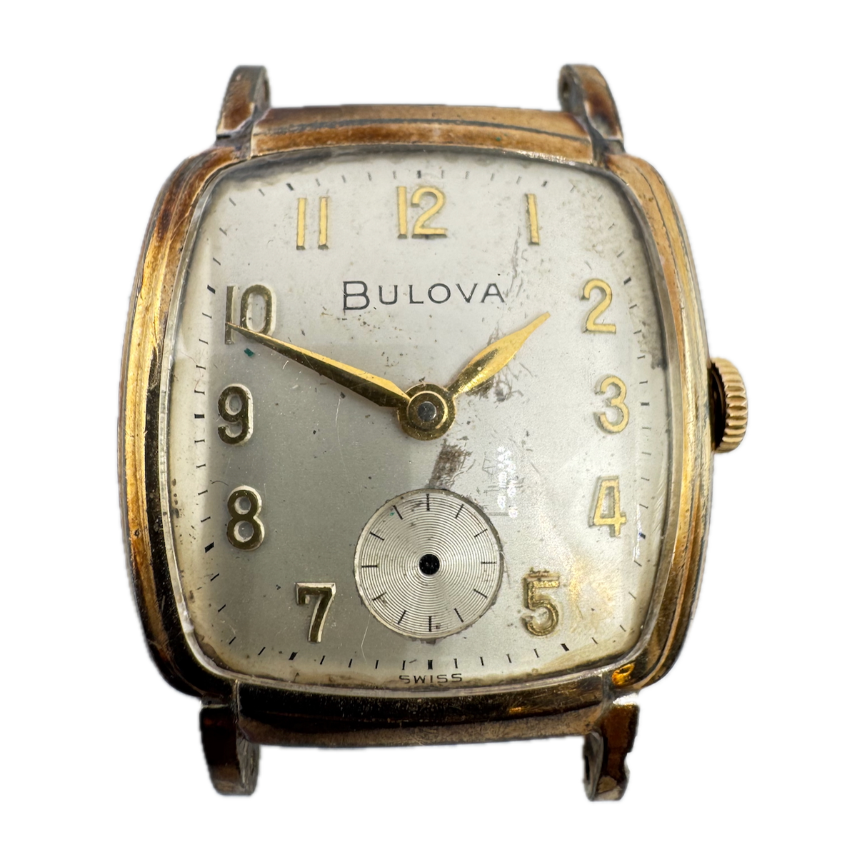Vintage 27mm 1963 Bulova 2057 Men's Mechanical Wristwatch 11 AF Steel & 10k RGP