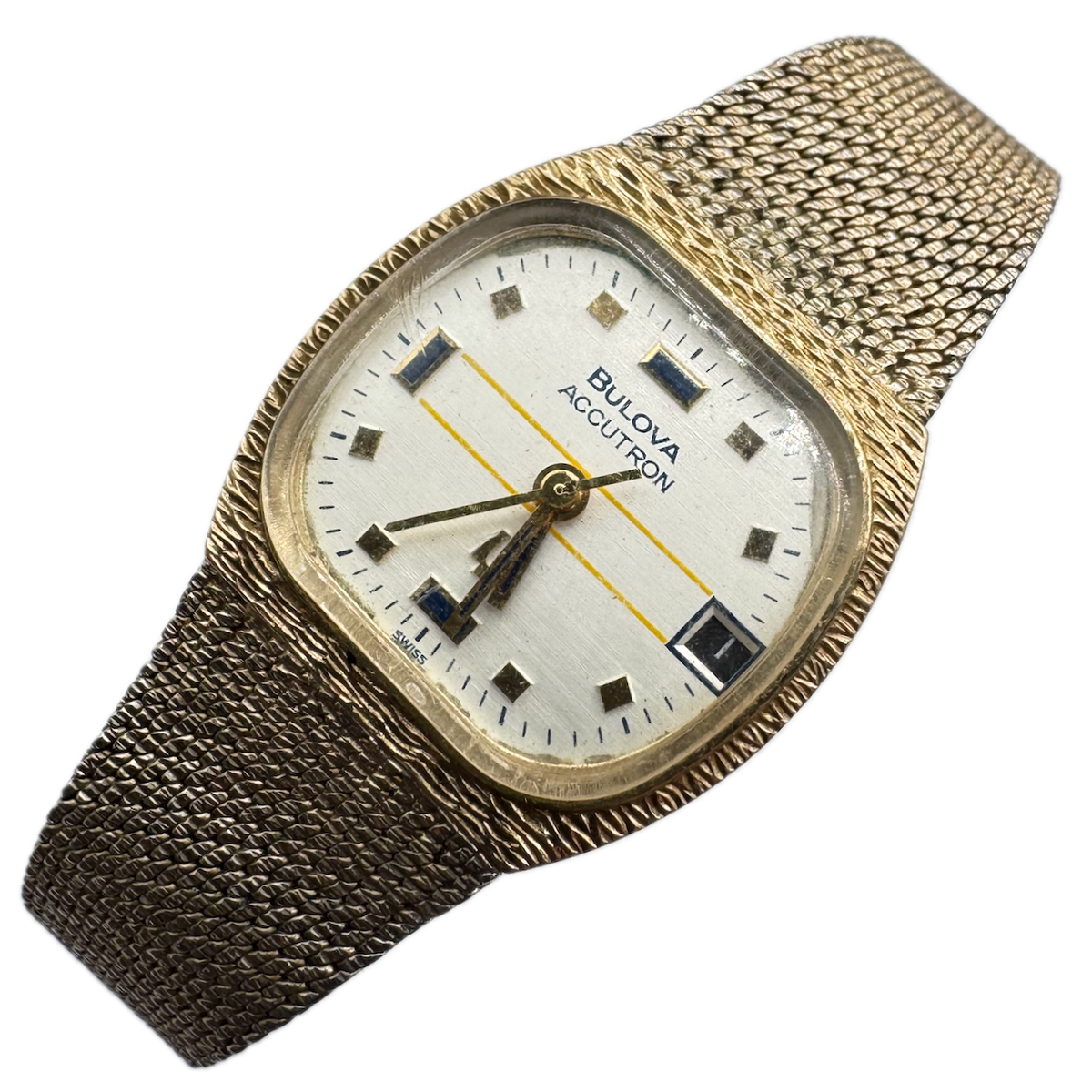 Vintage 1973 Bulova Accutron Bark Ladies Tuning Fork Wristwatch 2302 USA 10k GF