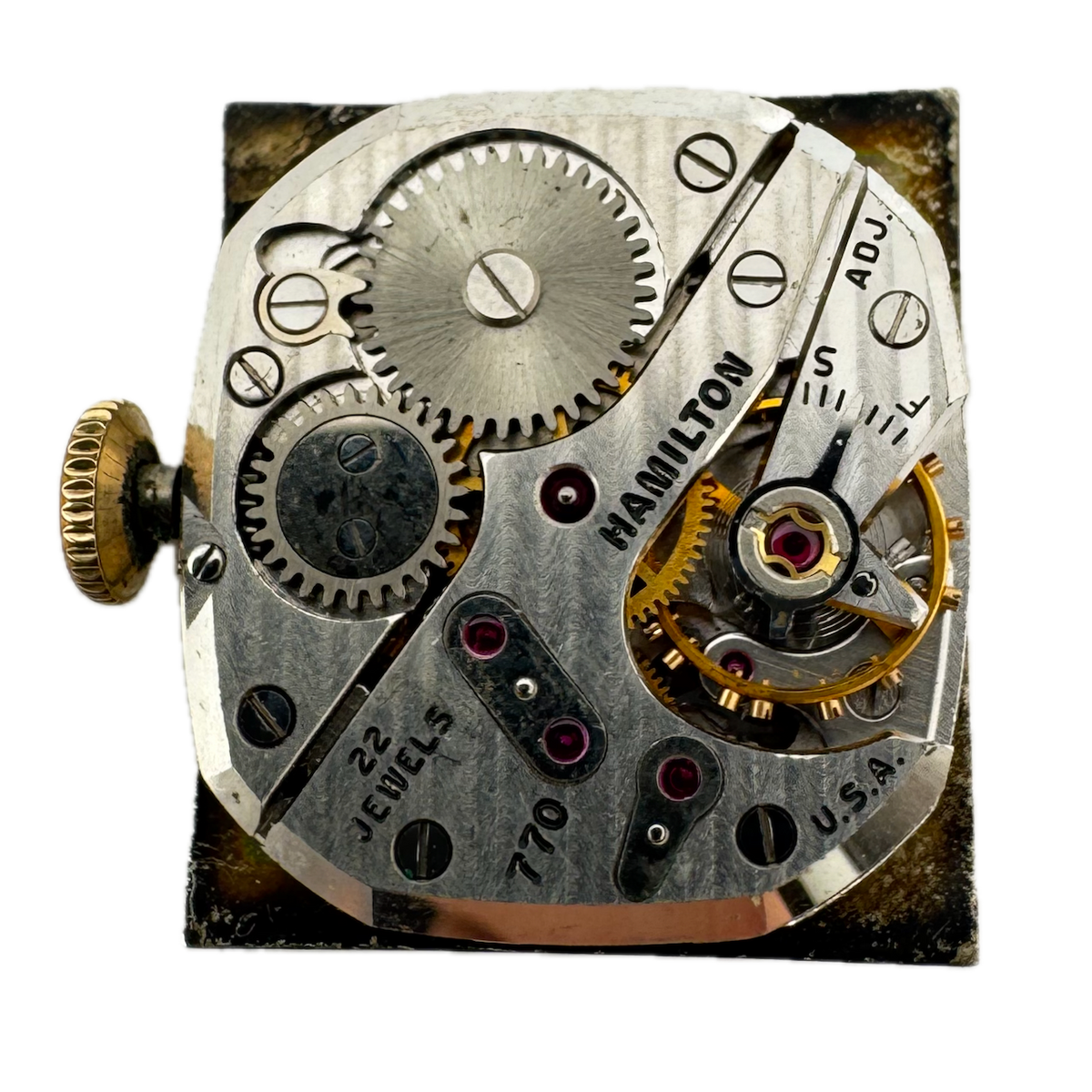 Vintage Hamilton 22 Jewel Mechanical Men's Wristwatch Movement 770 USA #2