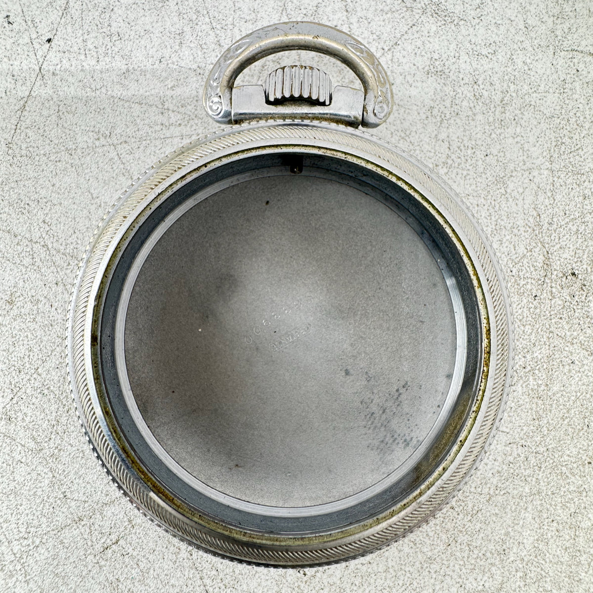 Antique 18s Star Defiance Pinstripes Open Face Pocket Watch Case Chrome USA