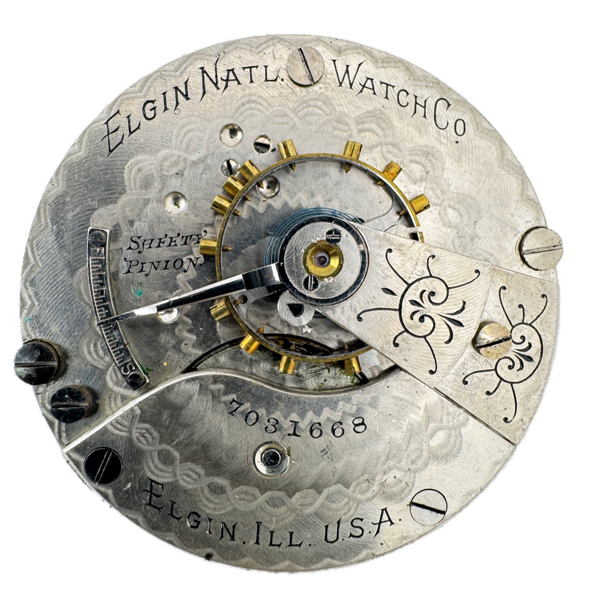 Antique 18s 1898 Elgin 7 Jewel Mechanical Pocket Watch Movement 172 USA