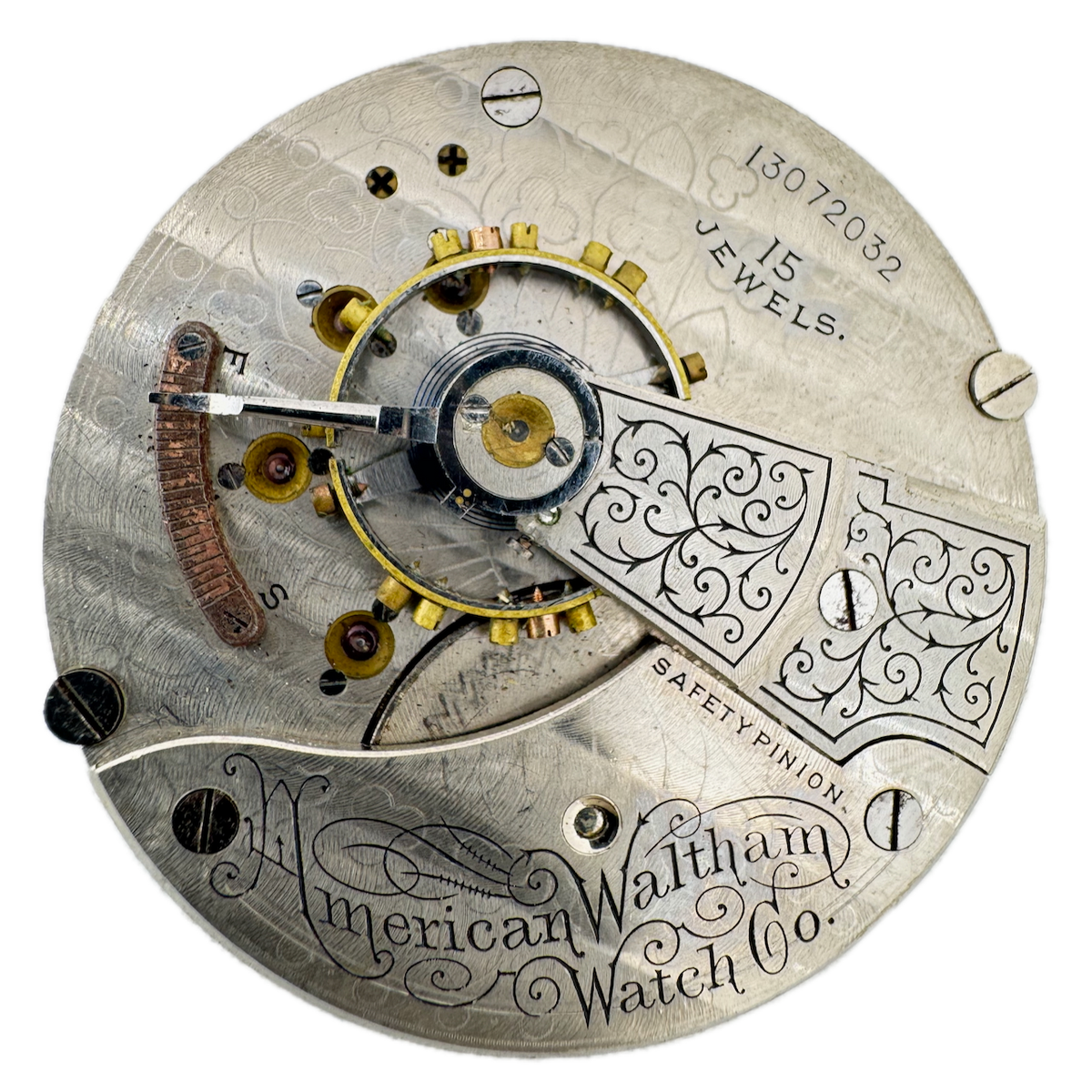 Antique 18s 1903 Waltham 15 Jewel Mechanical Pocket Watch Movement 81 USA
