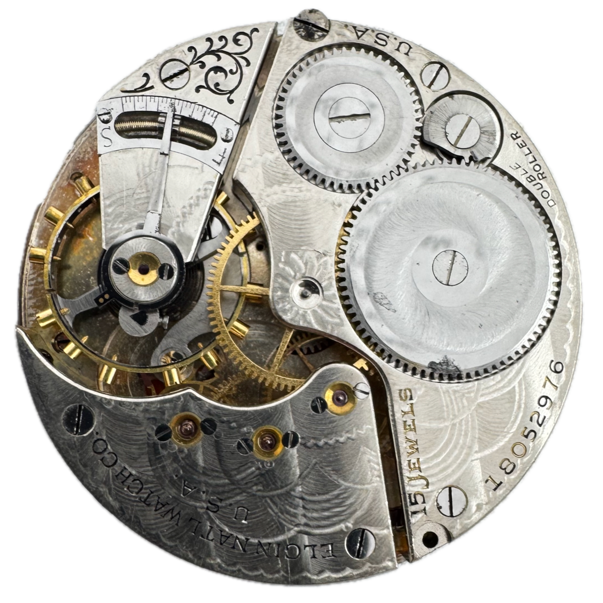 Antique 16s 1915 Elgin 15 Jewel Mechanical Pocket Watch Movement 313 USA