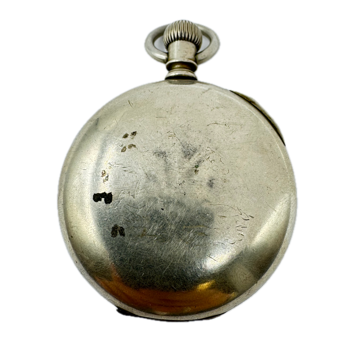 Antique 18 Size Keystone Open Face Pocket Watch Case Silveroid / Nickel USA