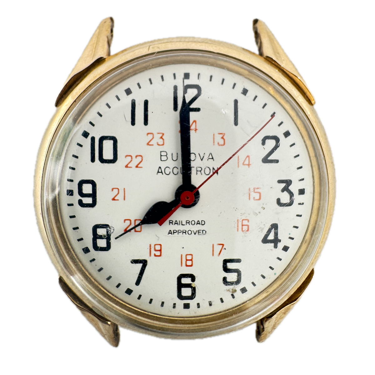 Vintage Accutron 2857 Railroad Approved Men's Tuning Fork Wristwatch 214 10k GF