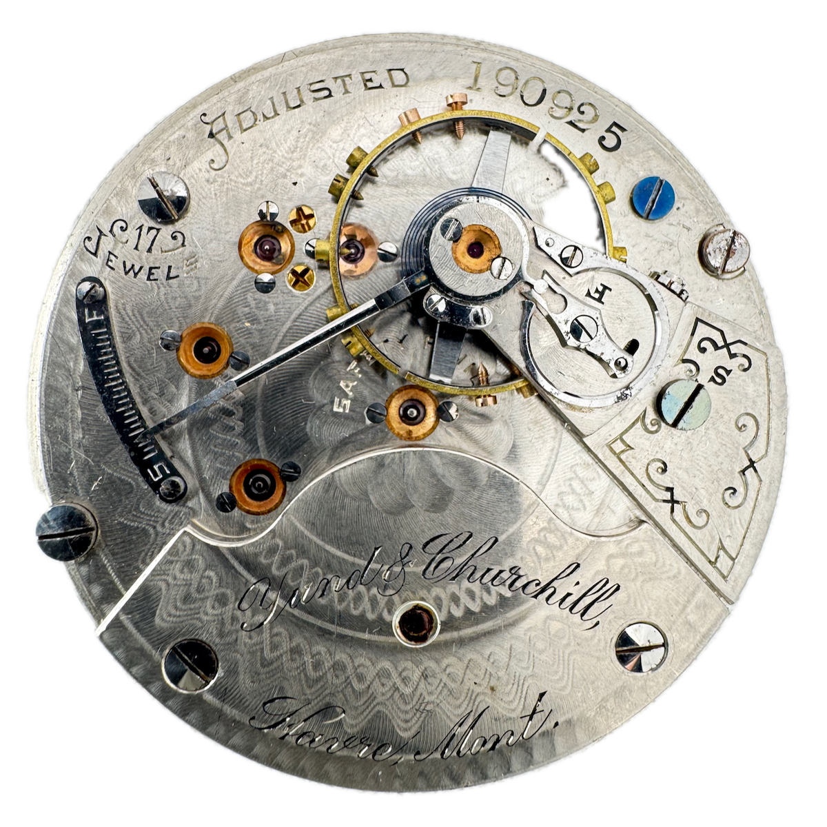 Antique 18s 1902 Hamilton 17 Jewel Mechanical Pocket Watch Movement 926 USA